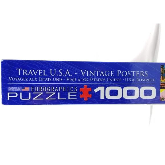 Travel USA Vintage Posters 1000 Pc Puzzle Eurographics USA 19.25" x 26.6" - Picture 8 of 9